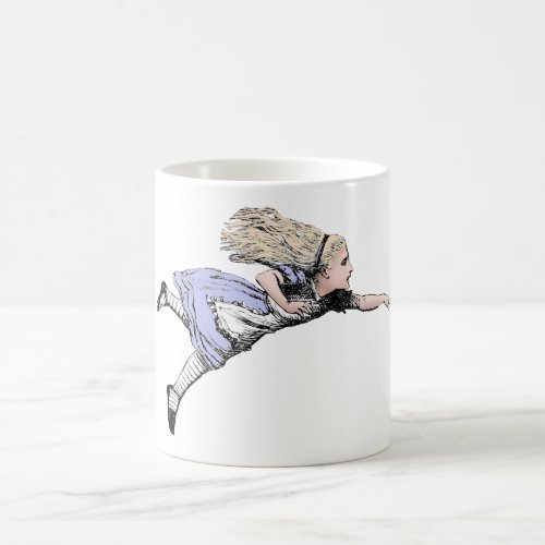 Flying Alice in Wonderland Looking Glass Coffee Mug