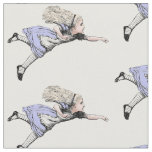 Flying Alice in Wonderland Looking Glass Fabric