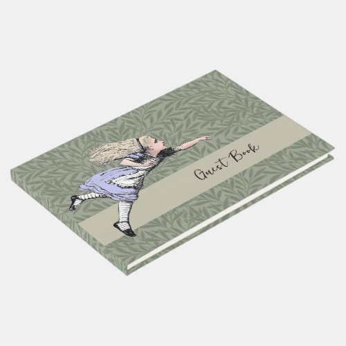 Flying Alice in Wonderland Looking Glass Guest Book