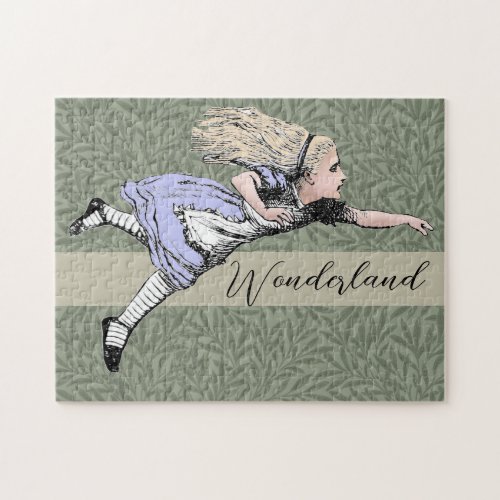 Flying Alice in Wonderland Looking Glass Jigsaw Puzzle