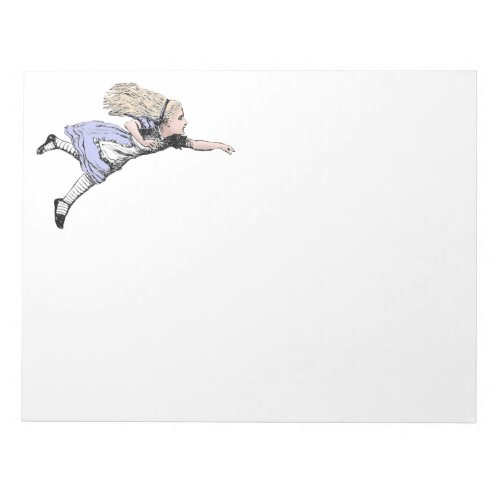 Flying Alice in Wonderland Looking Glass Notepad
