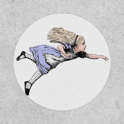 Flying Alice in Wonderland Looking Glass Patch