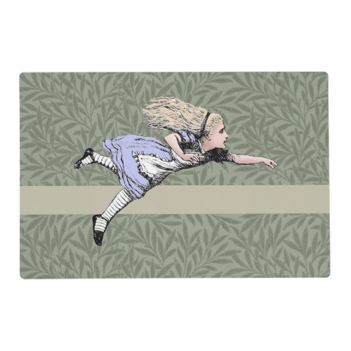 Flying Alice in Wonderland Looking Glass Placemat