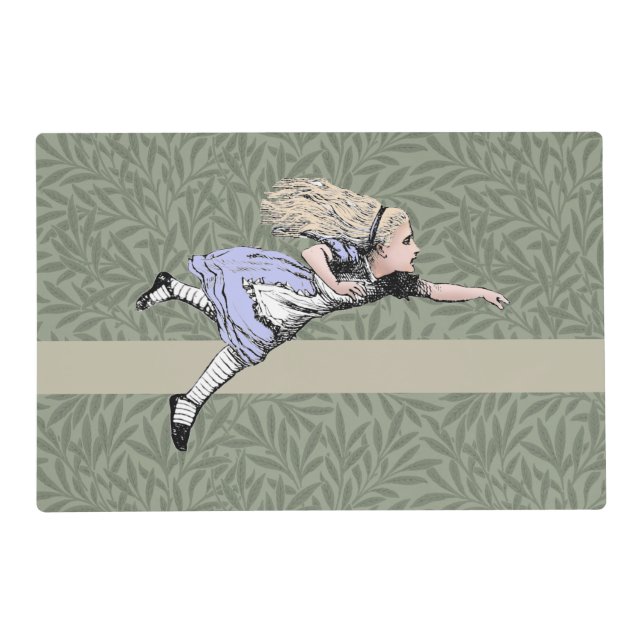 Flying Alice in Wonderland Looking Glass Placemat (Front)