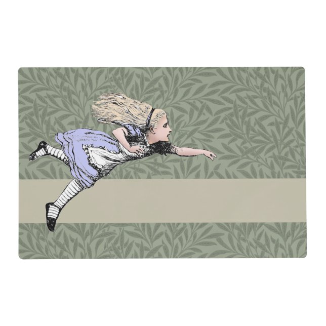 Flying Alice in Wonderland Looking Glass Placemat (Front)
