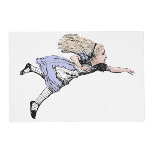 Flying Alice in Wonderland Looking Glass Placemat