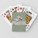 Flying Alice in Wonderland Looking Glass Playing Cards
