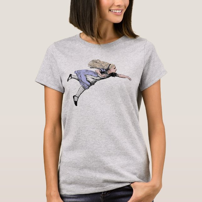 Flying Alice in Wonderland Looking Glass T-Shirt (Front)