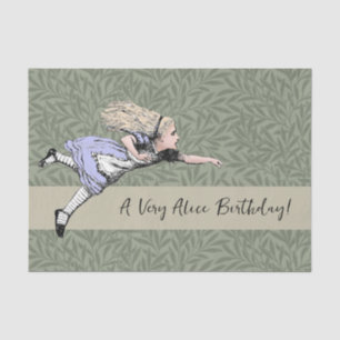 Flying Alice in Wonderland Looking Glass Tissue Paper
