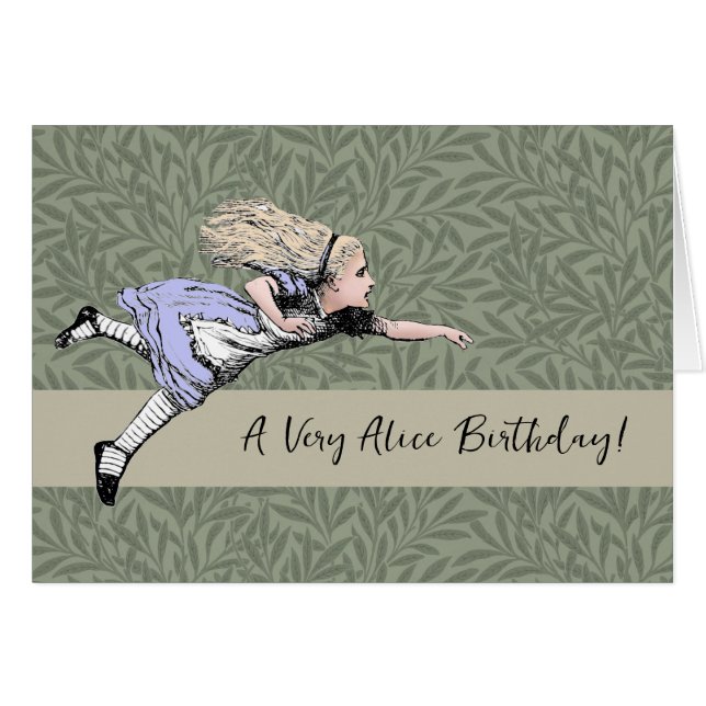 Flying Alice Wonderland Adventure Vintage Tenniel (Front Horizontal)