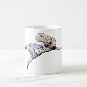 Flying Alice Wonderland Adventure Vintage Tenniel Coffee Mug