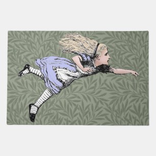 Flying Alice Wonderland Adventure Vintage Tenniel Doormat