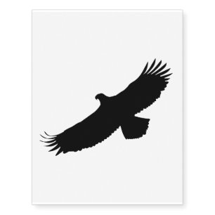 Flying American Eagle Temporary Tattoos