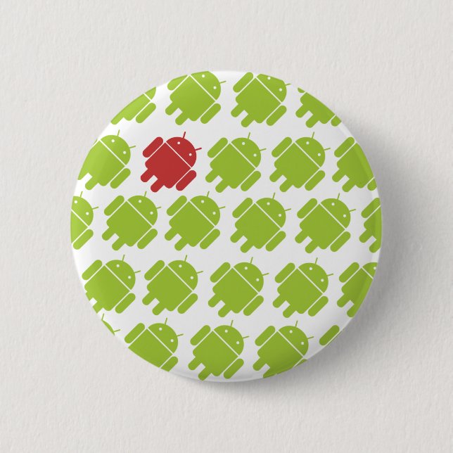 Flying Android Red Button (Front)
