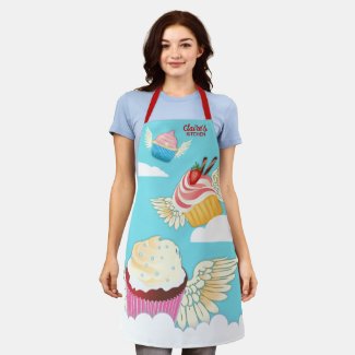 Flying angel cupcakes cooking baking kitchen