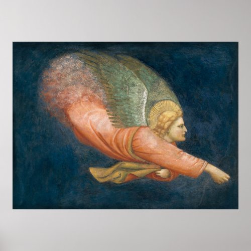 Flying angel Giotto follower CC1122 Renaissance  Poster