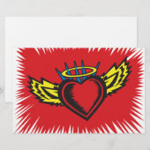 Flying Angel Heart Tattoo (Front/Back)