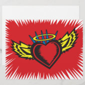 Flying Angel Heart Tattoo (Front/Back)