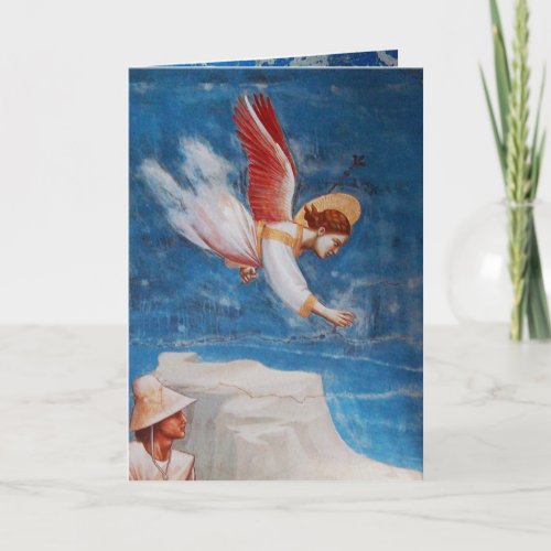 FLYING ANGELS FLIGHT INTO EGYPT AND ST JOACHIM HOLIDAY CARD