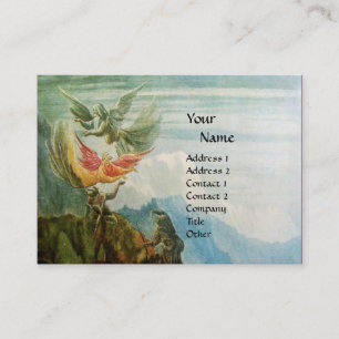FLYING ANGELS MONOGRAM GEMSTONE yellow topaz Business Card