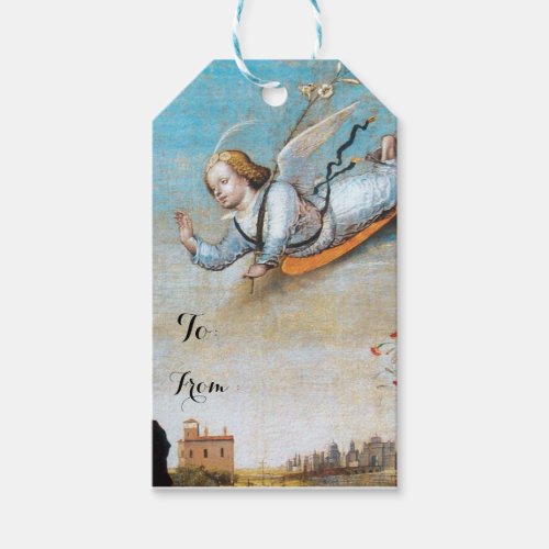 FLYING ANNUNCIATION ANGEL GIFT TAGS