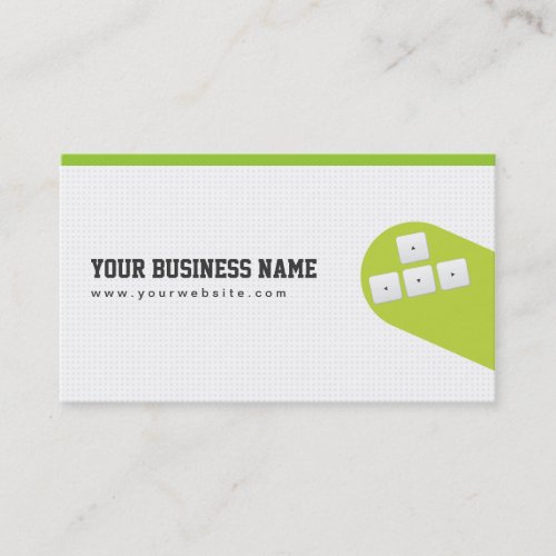 Flying Arrow Keys Game Programmer Business Card