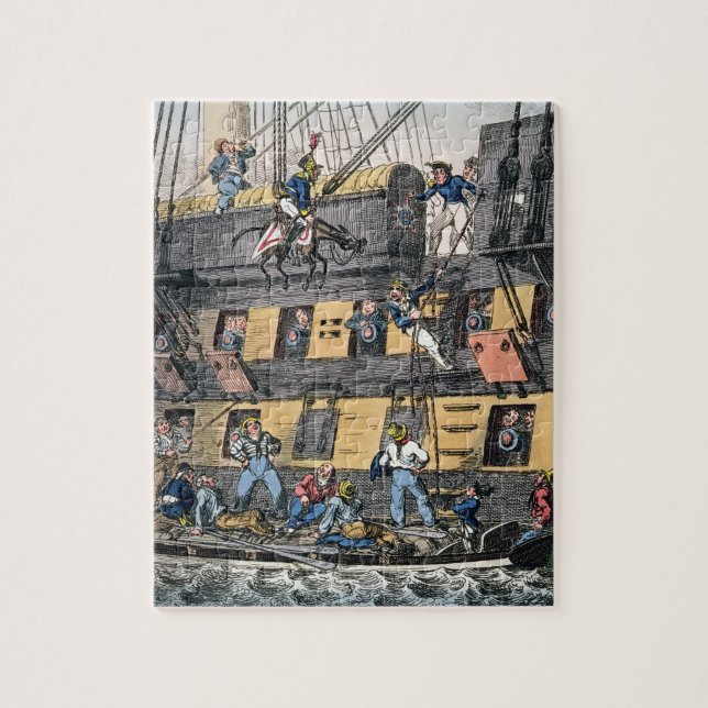 Flying Artillery or A Horse Marine (colour engravi Jigsaw Puzzle (Vertical)