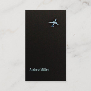 Flying Away High Altitude Airplane Business Card