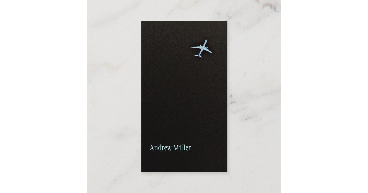 Flying Away | High Altitude Airplane Business Card | Zazzle