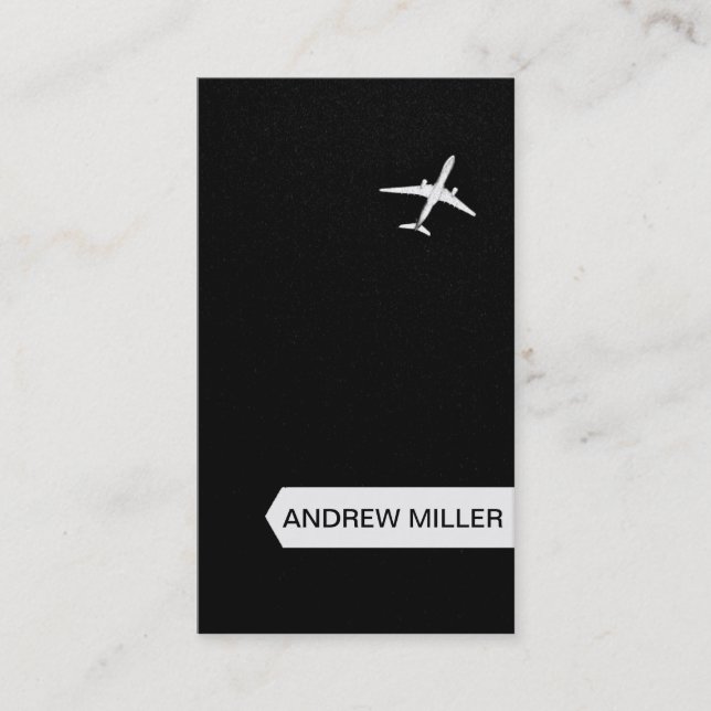 Flying Away | High Altitude Airplane Business Card (Front)