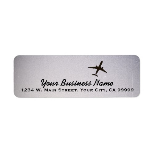 Flying Away  High Altitude Airplane Jet Plane Label