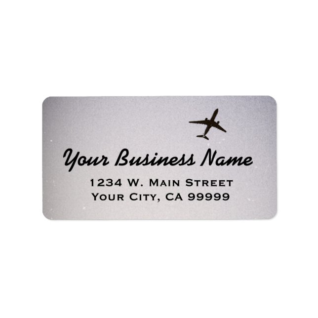 Flying Away | High Altitude Airplane Label (Front)