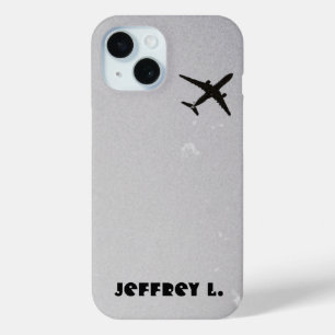 Flying Away   High Altitude Airplane Personalized iPhone 15 Case