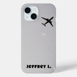 Flying Away | High Altitude Airplane Personalized iPhone 15 Case