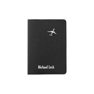 Flying Away High Altitude Airplane Personalized Passport Holder