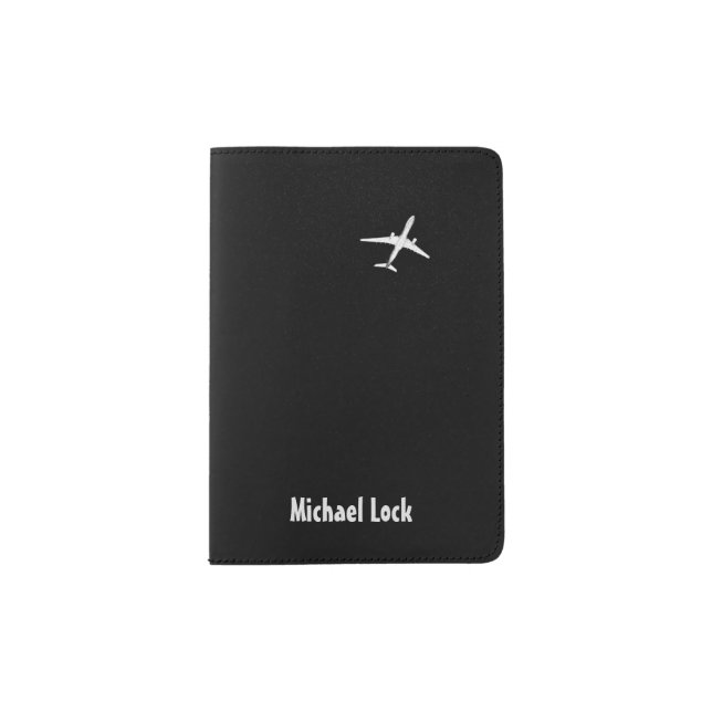 Flying Away | High Altitude Airplane Personalized Passport Holder (Front)