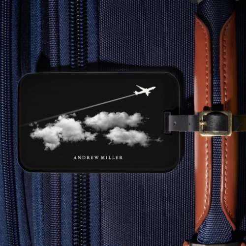 Flying AwayJet AirplanePersonalized Pilot Luggage Tag