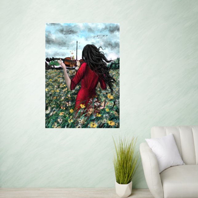 Flying Away Summer Sonata Wall Decal (Living Room)