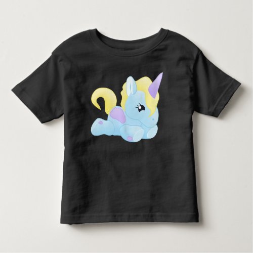 Flying Baby Blue Unicorn 2t 3t 4t 5t Girls Toddler T_shirt