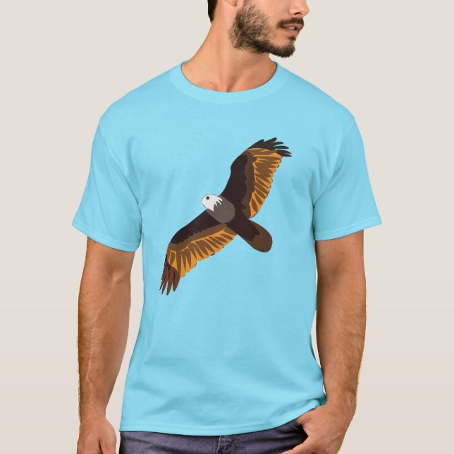 Flying Bald Eagle Bird     T-Shirt (Front)