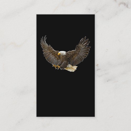 Flying Bald Eagle Birdwatching Business Card