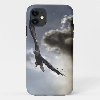 Flying Bald Eagle & Cloudy Sky Phone Case