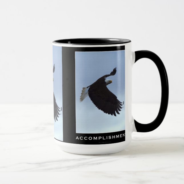 Flying Bald Eagle Motivational Mugs (Right)