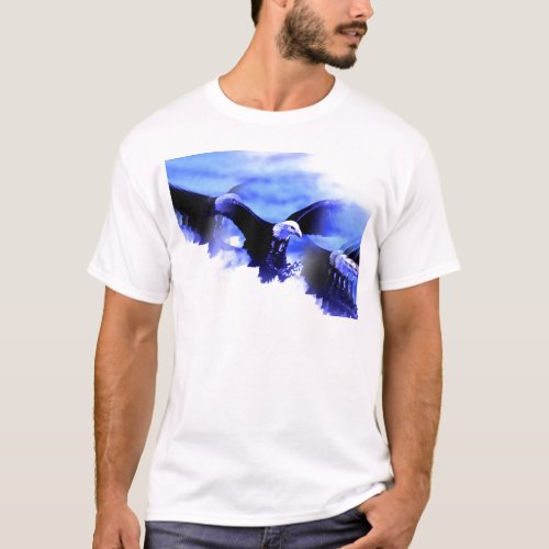 Flying Bald Eagle T_Shirt