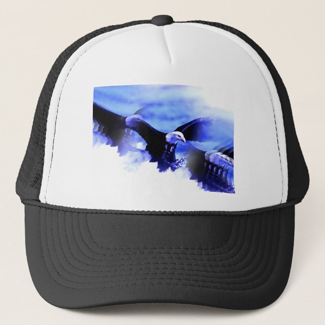 Flying Bald Eagle Trucker Hat (Front)