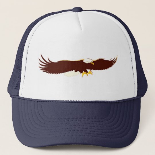 Flying Bald Eagle Trucker Hat | Zazzle.com