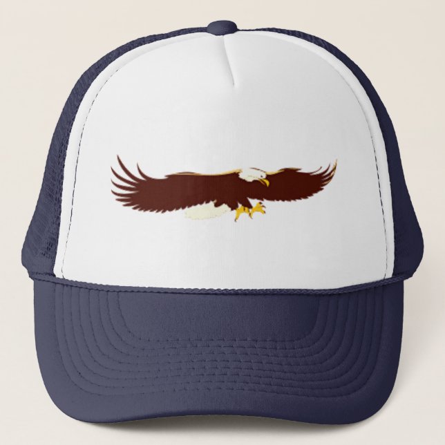Flying Bald Eagle Trucker Hat (Front)