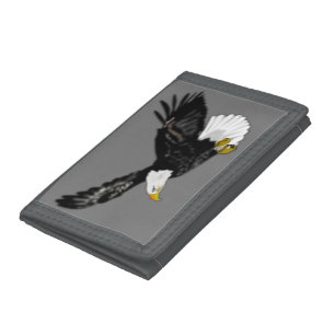Flying Bald Eagle Wallet - Choose Colors