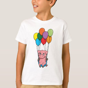 Flying Balloon Pig T-Shirt