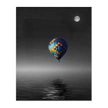 Flying Balloon Selective Minimalist Photography